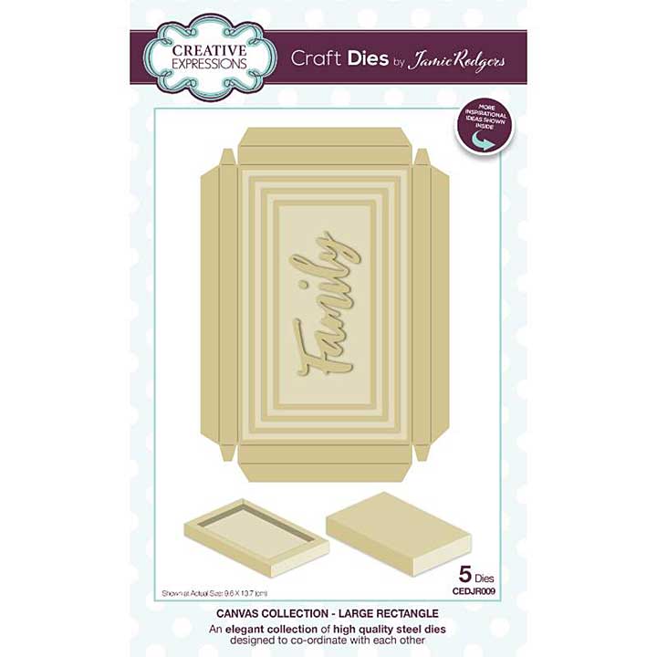 Creative Expressions Jamie Rodgers Canvas Collection Large Rectangle Craft Die