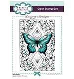 SO: Creative Expressions Designer Boutique Apple Blossom Flutters 6 in x 4 in Clear Stamp Set