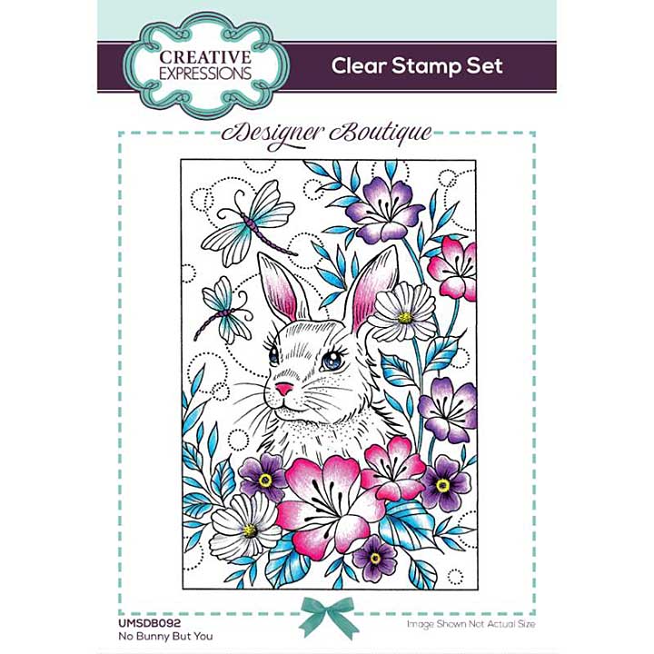 SO: Creative Expressions Designer Boutique No Bunny But You 6 in x 4 in Clear Stamp Set