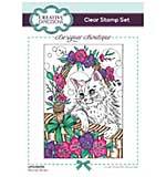 SO: Creative Expressions Designer Boutique Smitten Kitten 6 in x 4 in Clear Stamp Set