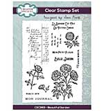 Creative Expressions Sam Poole Beautiful Garden 6 in x 8 in Clear Stamp Set