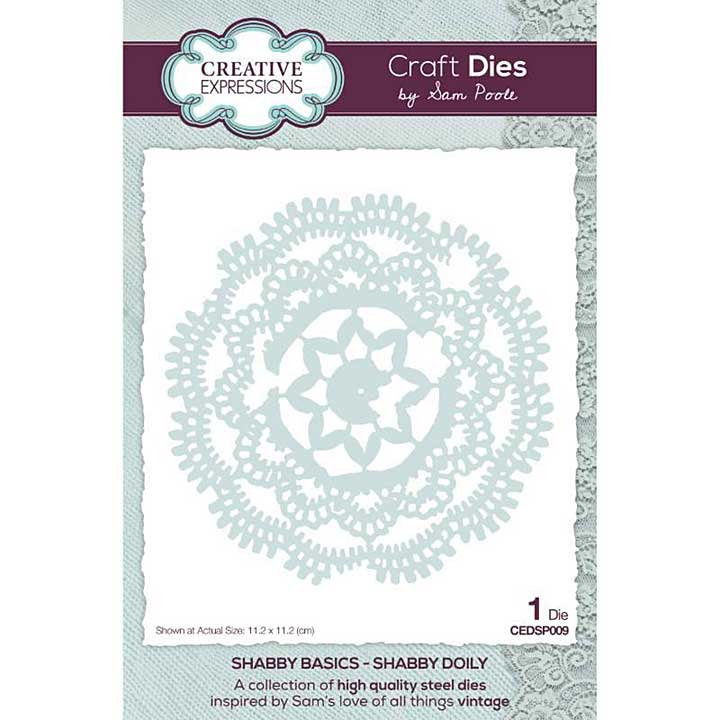 SO: Creative Expressions Sam Poole Shabby Basics Shabby Doily Craft Die