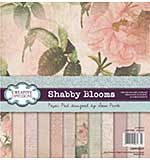 Creative Expressions Sam Poole Shabby Blooms 8 in x 8 in Paper Pad 160gsm
