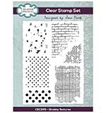 Creative Expressions Sam Poole Shabby Textures 6 in x 8 in Clear Stamp Set