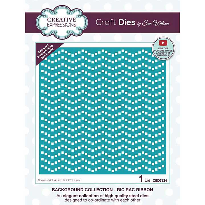 SO: Creative Expressions Sue Wilson Background Collection Ric Rac Ribbon Craft Die