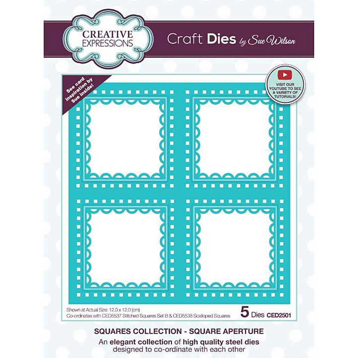 SO: Creative Expressions Sue Wilson Square Collection Square Aperture Craft Die