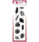 SO: Woodware Clear Singles House Plant Leaves 8 in x 2.6 in stamp