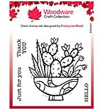 SO: Woodware Clear Singles Succulent Display 4 in x 4 in Stamp