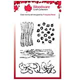 Woodware Clear Singles Texture Patches 4 in x 6 in Stamp