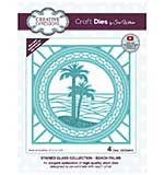 Creative Expressions Sue Wilson Stained Glass Collection Beach Palms Craft Die