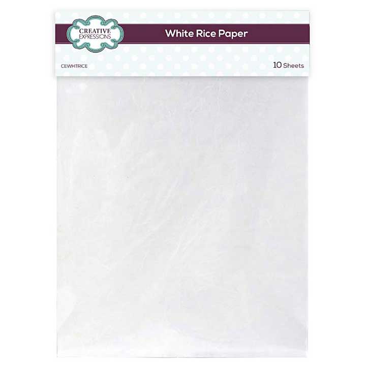 SO: Creative Expressions White Rice Paper (10pk, 8 in x 12 in)