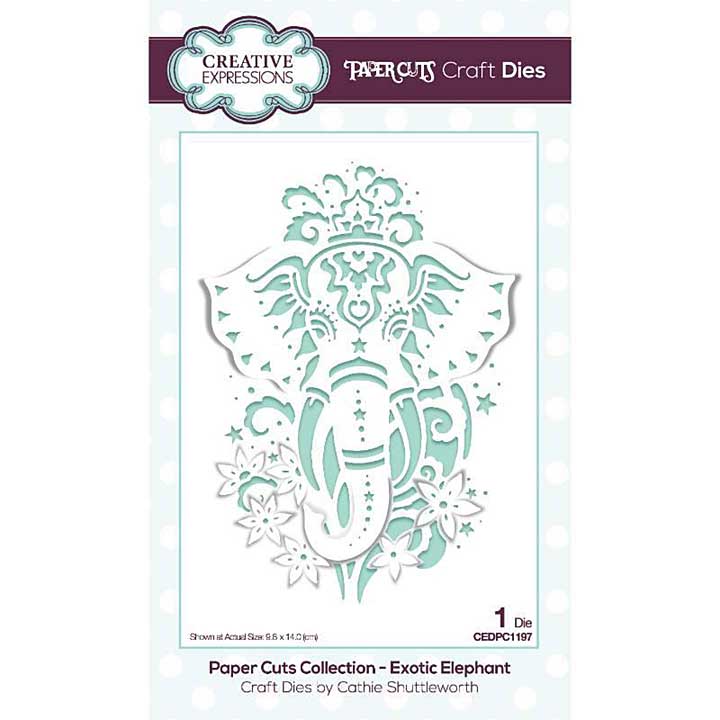 SO: Creative Expressions Paper Cuts Exotic Elephant Craft Die