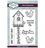 Creative Expressions Sam Poole Happy Home 6 in x 4 in Clear Stamp Set