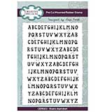 Creative Expressions Sam Poole Rustic Alphabet 6 in x 4 in Rubber Stamp Set