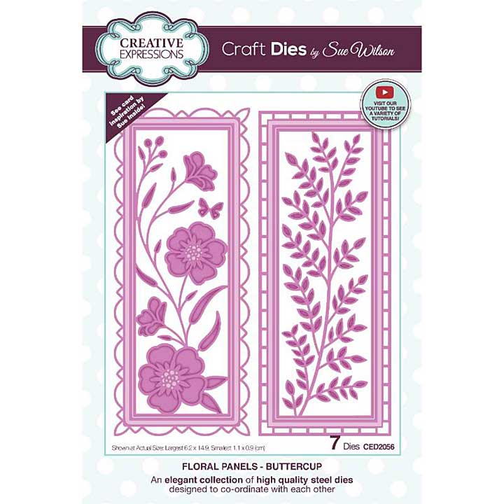 SO: Creative Expressions Sue Wilson Floral Panels Collection Buttercup Craft Die