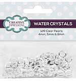 Creative Expressions Water Crystals 120pcs total (40 each of 4mm, 5mm, 8mm)