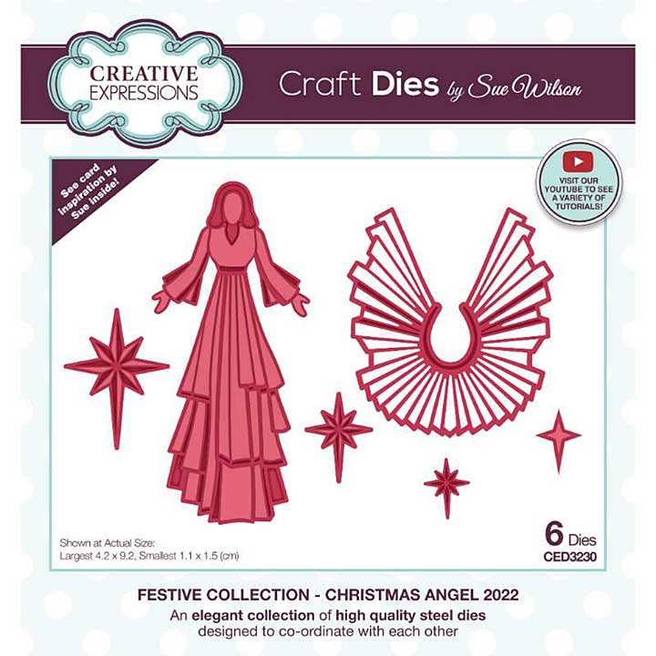 SO: Creative Expressions Sue Wilson Festive - Christmas Angel 2022 Craft Die