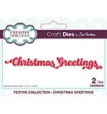 Creative Expressions Sue Wilson Festive - Shadowed Sentiments Christmas Greetings Craft Die