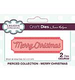 Creative Expressions Jamie Rodgers Pierced Merry Christmas Craft Die