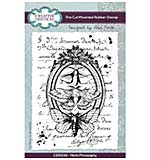 Creative Expressions Sam Poole Moth Philosophy A6 Pre-Cut Rubber Stamp