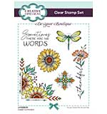 SO: Creative Expressions Designer Boutique Clear Stamp A6 Sweet Sunflowers (UMSDB139)