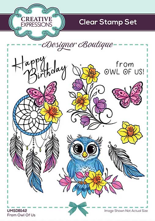 SO: Creative Expressions Designer Boutique Clear Stamp A6 From Owl Of Us (UMSDB142)