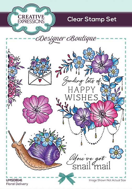 SO: Creative Expressions Designer Boutique Clear Stamp A6 Floral Delivery (UMSDB141)