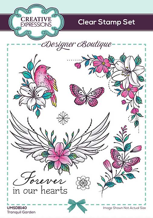 SO: Creative Expressions Designer Boutique Clear Stamp A6 Tranquil Garden (UMSDB140)