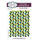 Creative Expressions Chaotic Order Mini Triple Layering Stencil 4 in x 3 in Set of 3