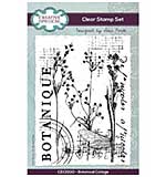 Creative Expressions Sam Poole Botanical Collage 4 in x 6 in Clear Stamp Set