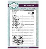 Creative Expressions Sam Poole Journal Notes 4 in x 6 in Clear Stamp Set