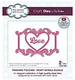 Creative Expressions Sue Wilson Finishing Touches Heart Scroll Buckle Craft Die