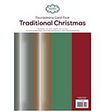 Creative Expressions Traditional Christmas Paper Pack 220-240gsm A4 Pk20 5 sheets of 4 colours