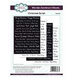 SO: Creative Expressions Wordies Sentiment Sheets Christmas Script