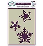 Creative Expressions Companion Colouring Stencil 6x8 - Snowflake Sparkle