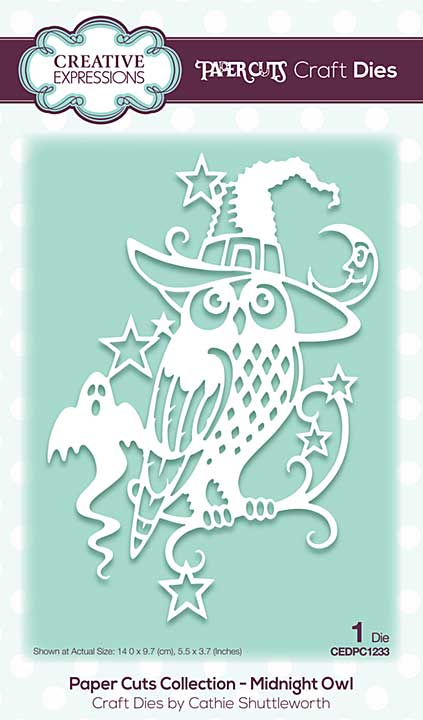Creative Expressions Cathie Shuttleworth Paper Cuts Cut and Lift Midnight Owl (CEDPC1233)