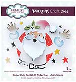Creative Expressions Cathie Shuttleworth Paper Cuts Cut and Lift Jolly Santa (CEDPC1240)