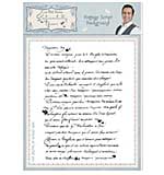 Sentimentally Yours Vintage Script A6 Background Stamp