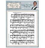 Sentimentally Yours Vintage Sheet Music A6 Background Stamp