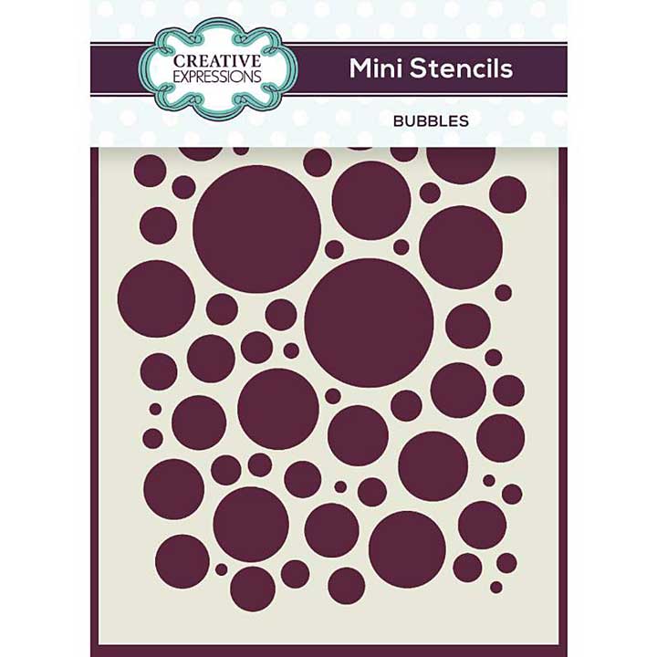 SO: Creative Expressions Mini Stencil Bubbles 3 in x 4 in