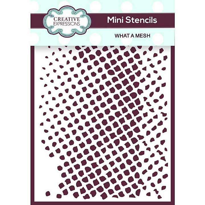 SO: Creative Expressions Mini Stencil What A Mesh 3 in x 4 in