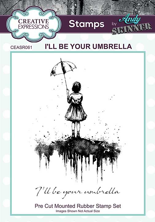 SO: Andy Skinner Rubber Stamp - I\'ll Be Your Umbrella