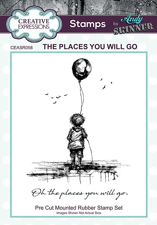 SO: Andy Skinner Rubber Stamp - The Places You Will Go