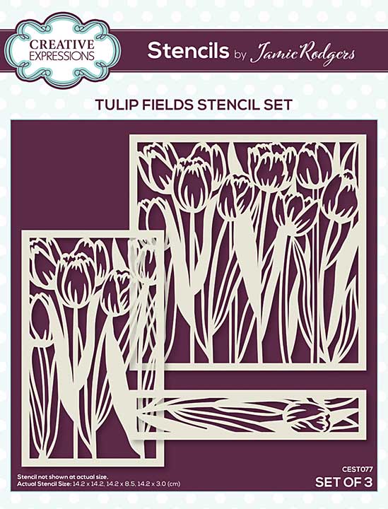 Creative Expressions Jamie Rodgers Stencil Tulip Fields