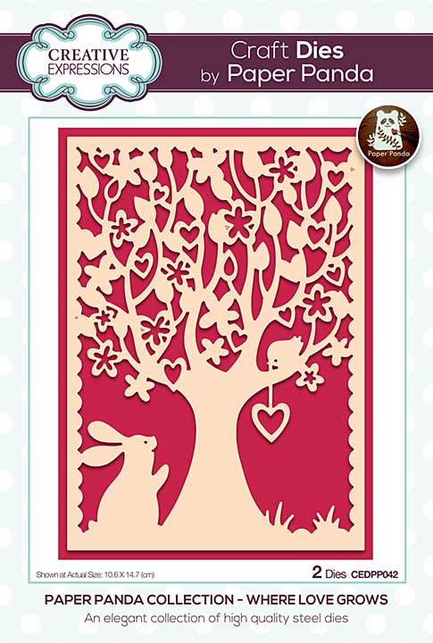 Creative Expressions Paper Panda Craft Die Where Love Grows