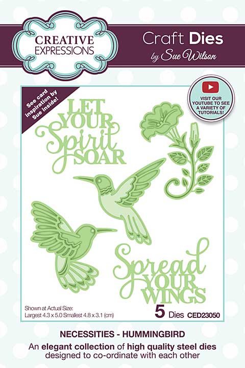 Creative Expressions Sue Wilson Craft Die Necessities Hummingbird