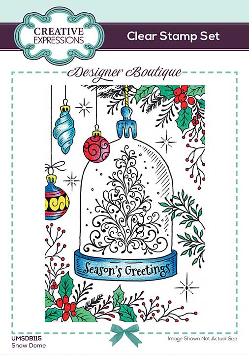 Creative Expressions Designer Boutique Clear Stamp A6 Snow Dome