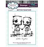 SO: Creative Expressions Andy Skinner Pre-Cut Rubber Stamp Botology Better Together