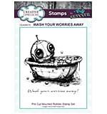 Creative Expressions Andy Skinner Pre-Cut Rubber Stamp Botology Wash Your Worries Away