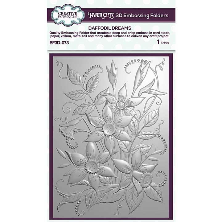 Creative Expressions Sue Wilson 3D Embossing Folder Daffodil Dreams